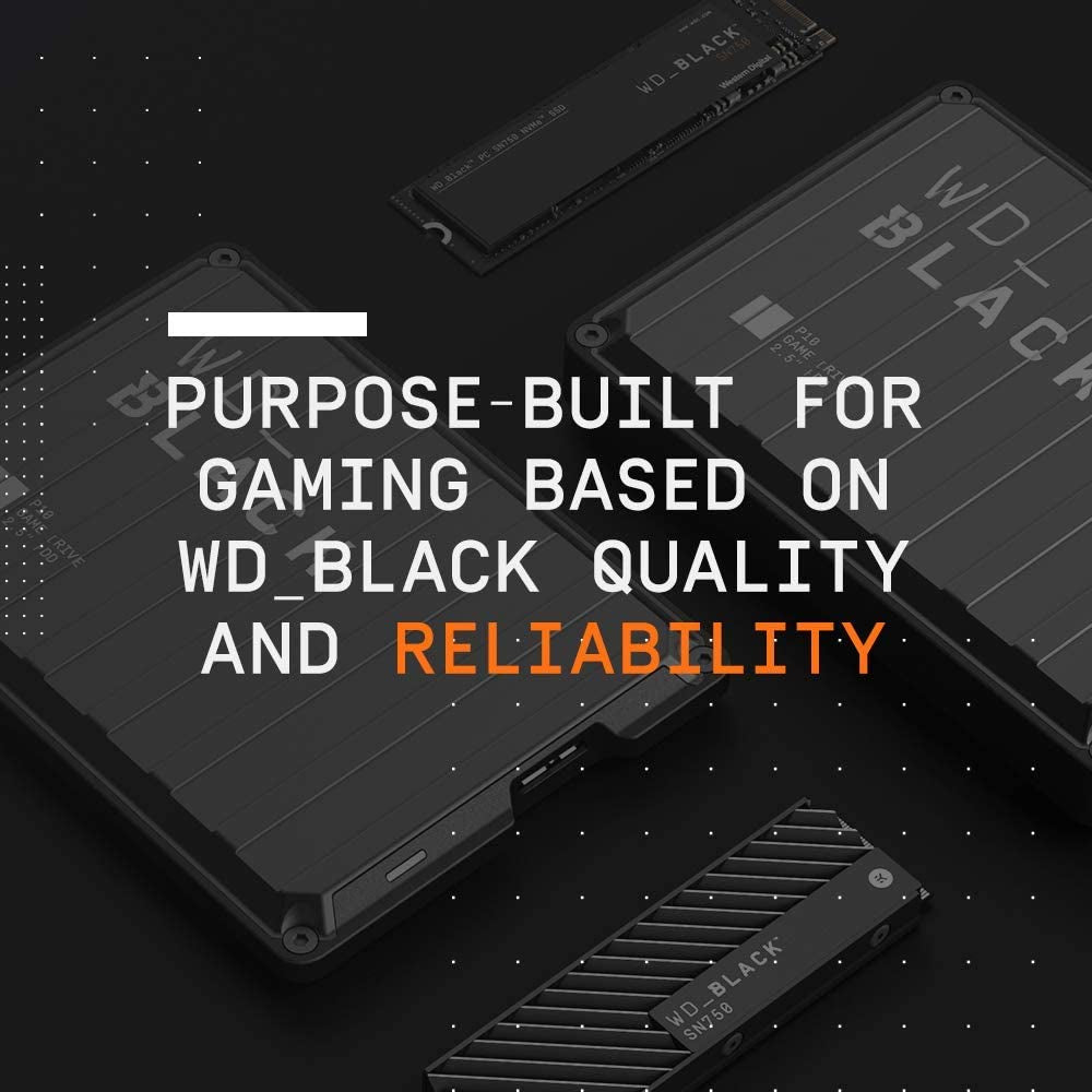 _BLACK 4TB P10 Game Drive for Xbox - 1-Month Xbox Game Pass, Portable External Hard Drive for On-The-Go Access to Your Xbox Game Library - BA5G0040BBK-WESN